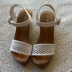 Elegant White Women's Sandals by AND